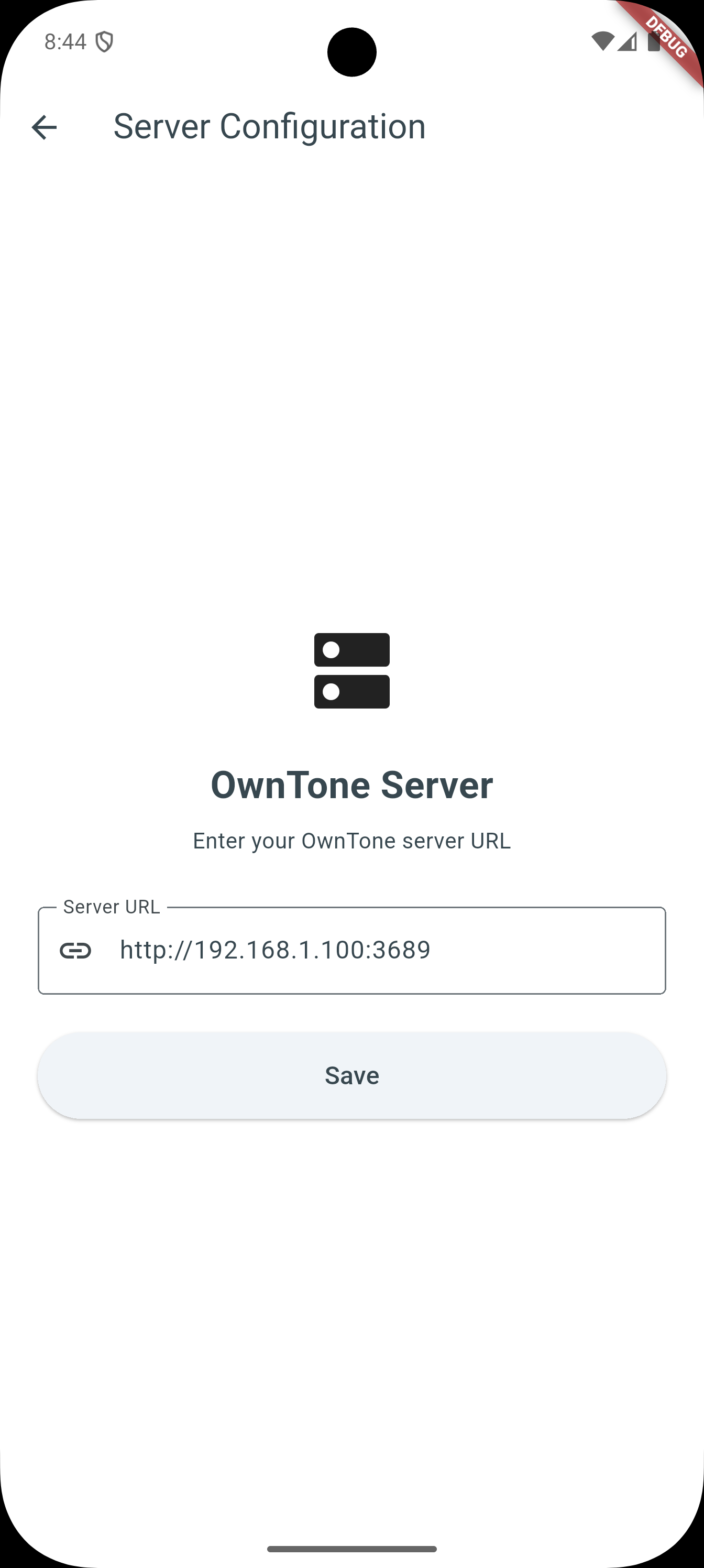 Owntone Sync Screenshot