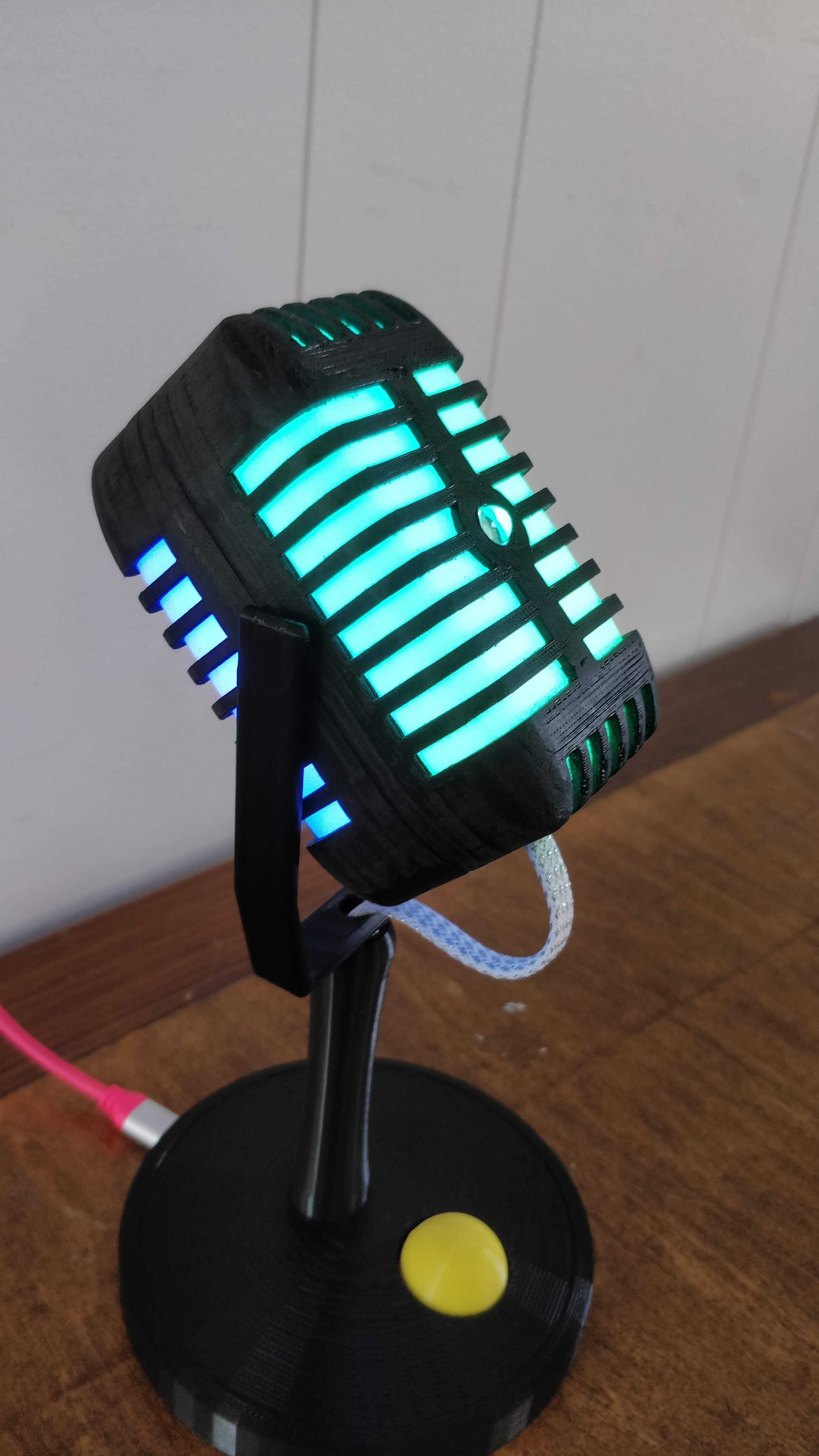 3D printed smart lamp in operation